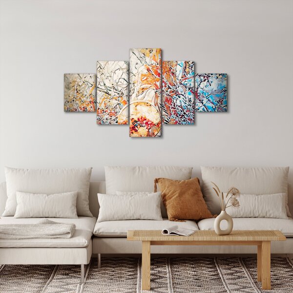 Obraz - Mozaiková abstrakce (125x70 cm)