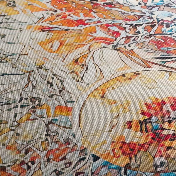 Obraz - Mozaiková abstrakce (210x100 cm)