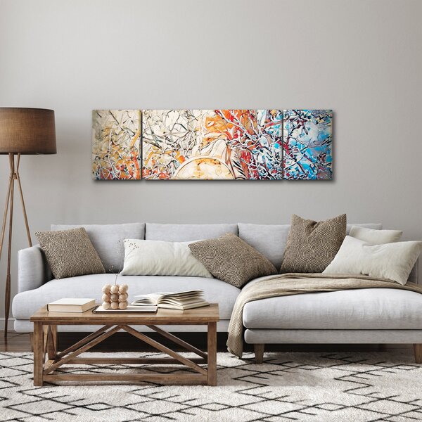 Obraz - Mozaiková abstrakce (170x50 cm)