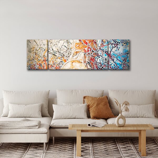 Obraz - Mozaiková abstrakce (170x50 cm)