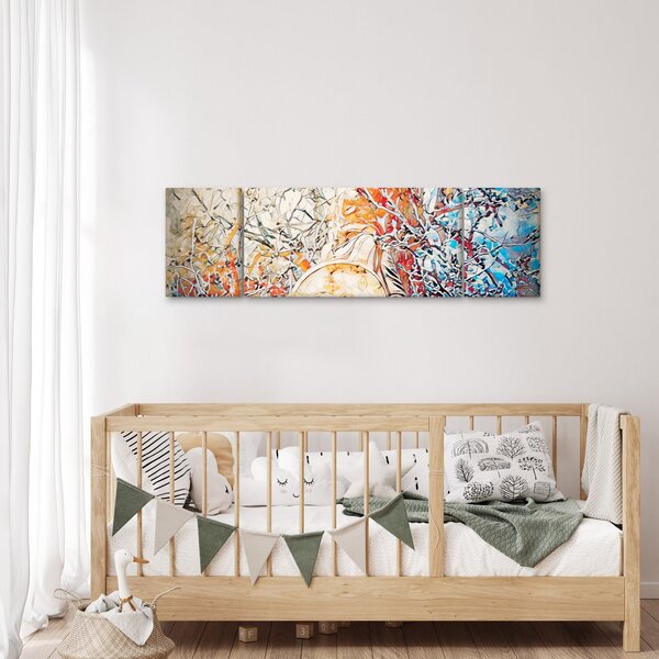 Obraz - Mozaiková abstrakce (170x50 cm)