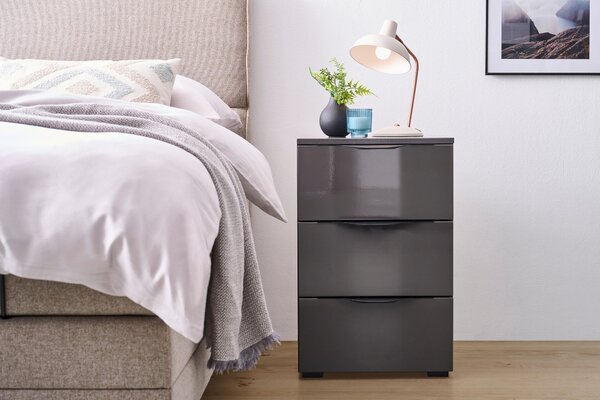 REGÁL, antracitová, 46/67/40 cm Hom`in - Šatní skříně