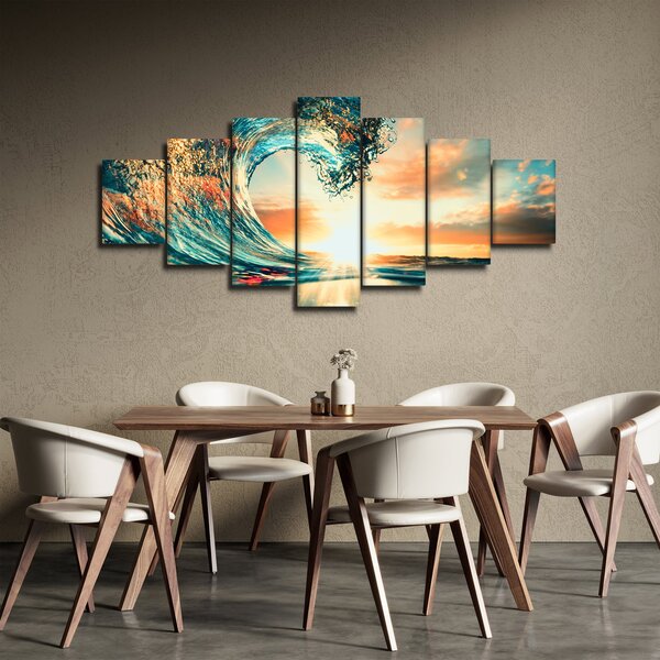 Obraz - Vlna (210x100 cm)