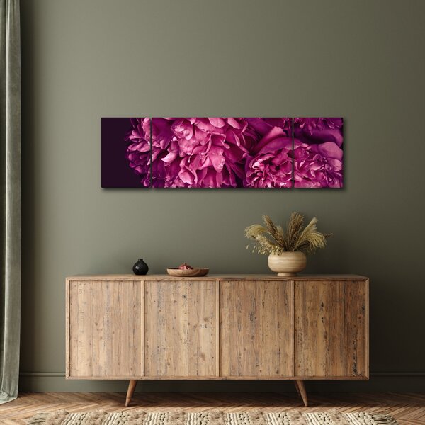 Obraz - Kytice pivoněk (170x50 cm)