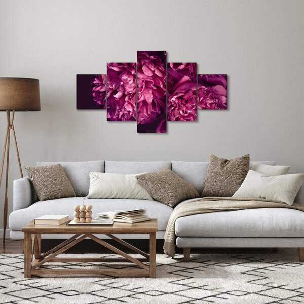 Obraz - Kytice pivoněk (125x70 cm)