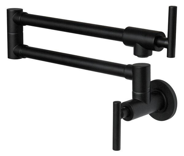 Berg Pot Filler kuchyňská baterie na stěnu černá 830135B