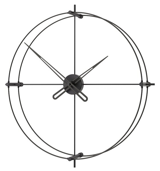 Mclocks Designové nástěnné hodiny TM602 Timeless black-black 60cm