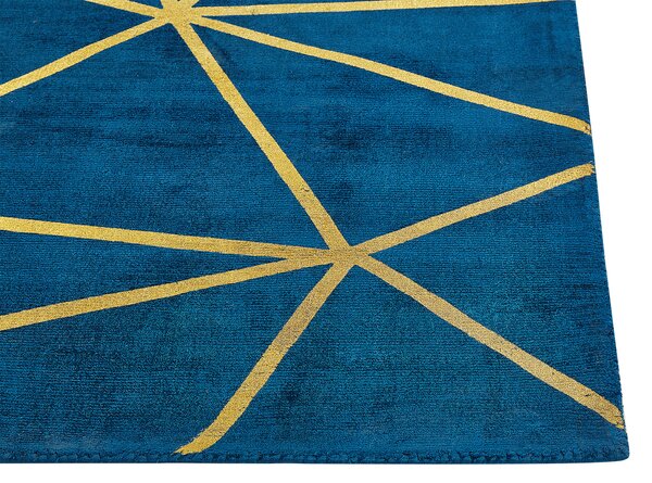 Koberec HAVZA Modrá 80 x 150 cm Viskóza