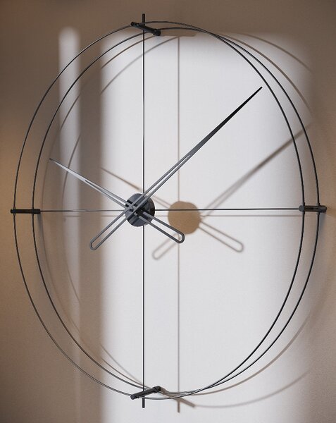 Mclocks Designové nástěnné hodiny TM602 Timeless black-black 60cm
