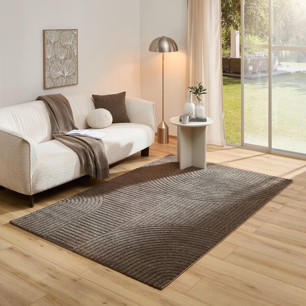 TKANÝ KOBEREC, 120/170 cm hnědá Novel - Tkané koberce