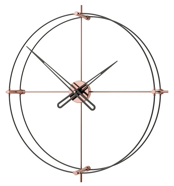 Mclocks Designové nástěnné hodiny TM605 Timeless pink-black 60cm
