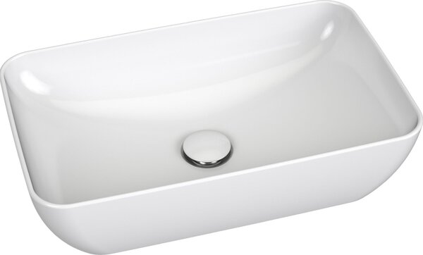 Ravak Uni umyvadlo 50x31 cm obdélníkový na pult bílá lesk XJX01150001