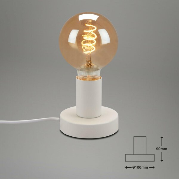 BRILONER Stolní lampa, pr. 10 cm, max. 10 W, bílé BRILO 7023-016