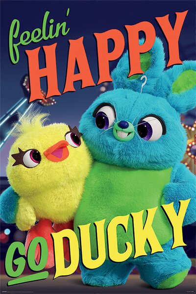Plakát, Obraz - Toy Story: Příběh hraček - Happy-Go-Ducky, (61 x 91.5 cm)