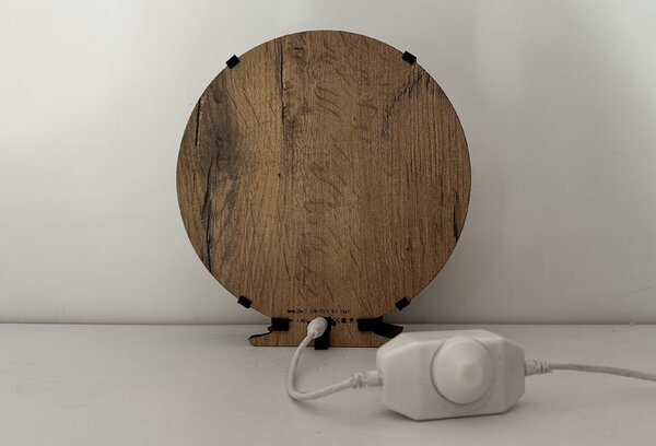 "Achát" lampa 20x22cm provedení povrchu: dub