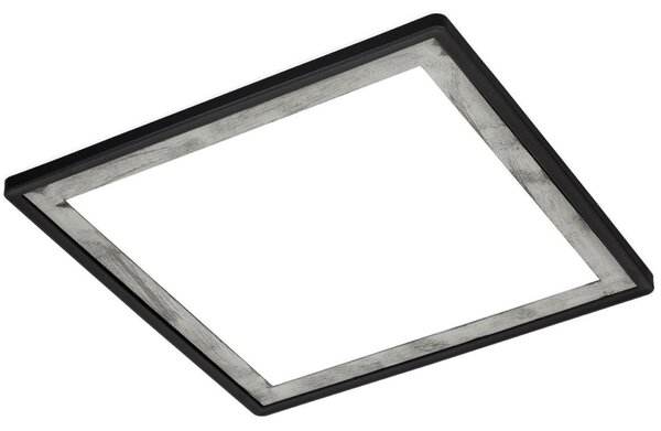 BRILONER Ultraplochý LED panel s přímým a nepřímým osvětlením, 42 cm, LED, 18 W, 2400 lm, černá-stříbrná BRILO 7457-414