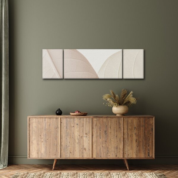 Obraz - Texturované listy (170x50 cm)