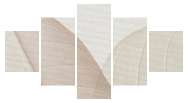 Obraz - Texturované listy (125x70 cm)