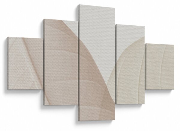 Obraz - Texturované listy (125x70 cm)