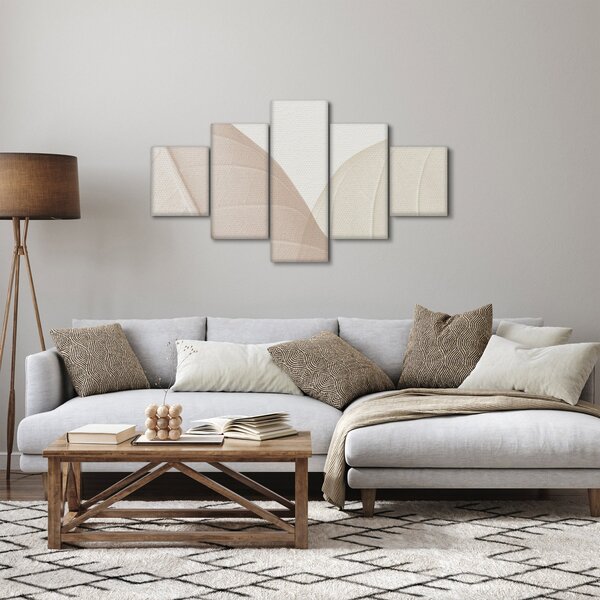 Obraz - Texturované listy (125x70 cm)