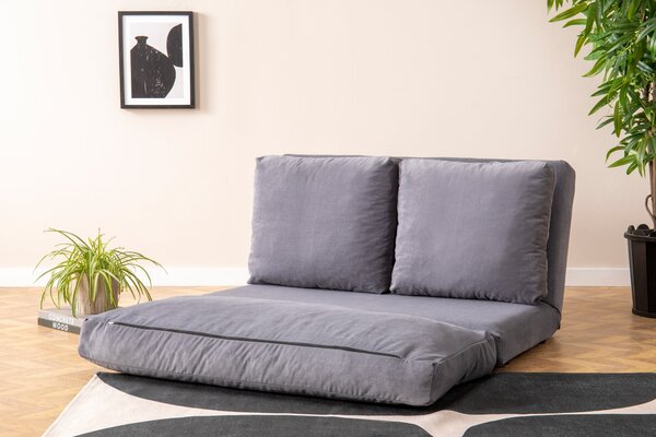 Pohovka futon Tilda (Šedá). Akce -25%