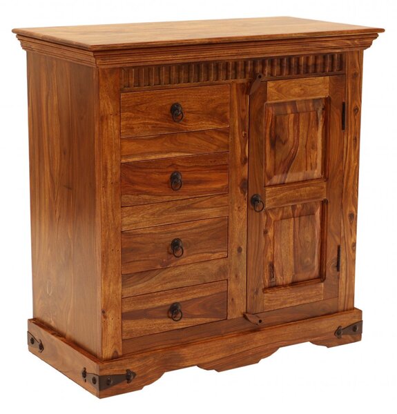 Komoda Jali s úložným prostorem 90x90x45 z indického masivu palisandr