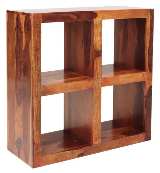 Knihovna Gani 90x90x35 z indického masivu palisandr