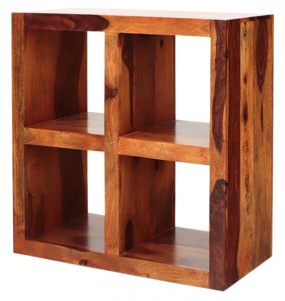 Knihovna Gani 90x90x35 z indického masivu palisandr