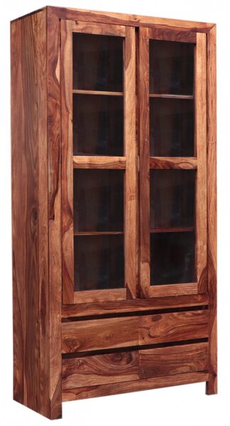 Vitrína Gani 100x200x45 z indického masivu palisandr