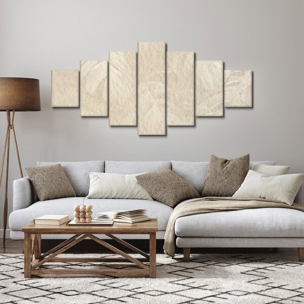 Obraz - Listy v textuře (210x100 cm)