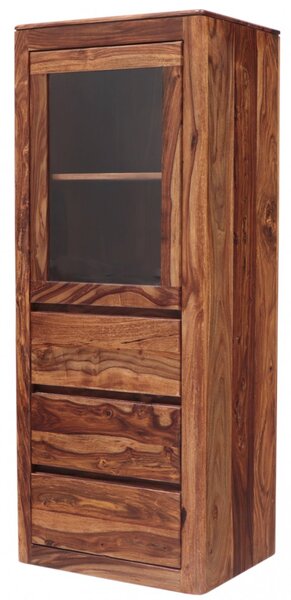 Vitrína Tina 60x150x45 z masivu palisandr