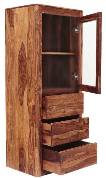 Vitrína Tina 60x150x45 z masivu palisandr