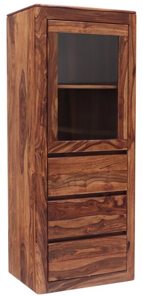 Vitrína Tina 60x150x45 z masivu palisandr