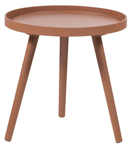 WOOOD Růžový odkládací stolek Sasha Ø 41 cm