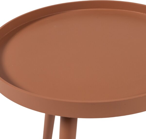 WOOOD Růžový odkládací stolek Sasha Ø 41 cm