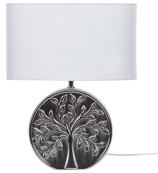 Stolní lampa KHERLEN Keramika Stříbrná
