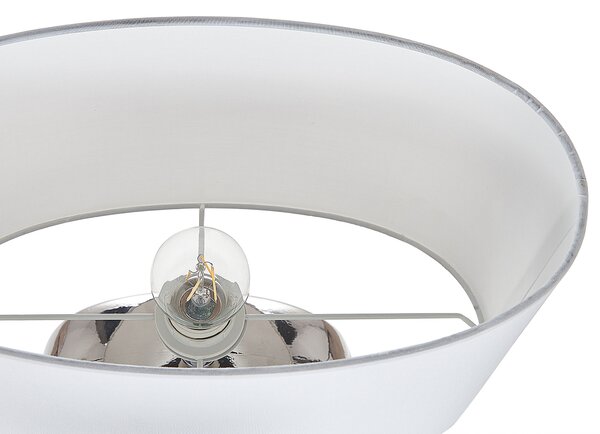 Stolní lampa KHERLEN Keramika Stříbrná