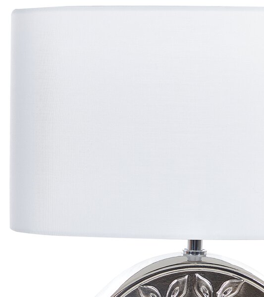 Stolní lampa KHERLEN Keramika Stříbrná