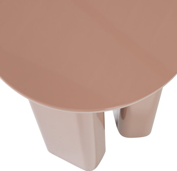 WOOOD Růžový lakovaný odkládací stolek Orivo ø 40 cm