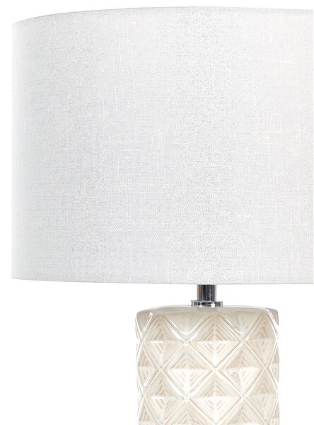 Stolní lampa BALONNE Keramika Světle béžová