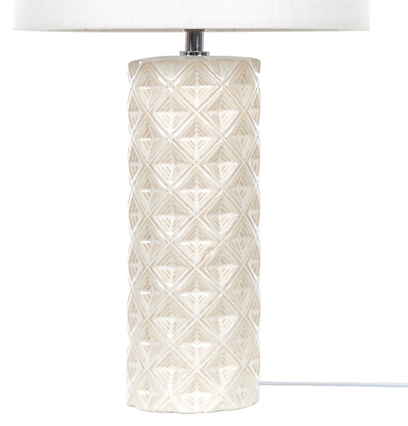 Stolní lampa BALONNE Keramika Světle béžová