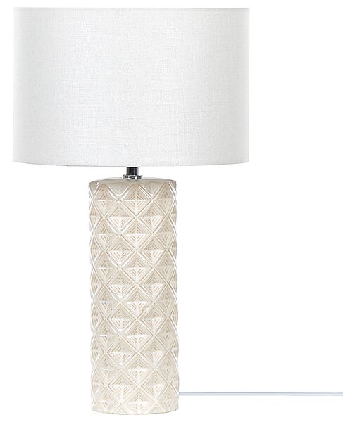 Stolní lampa BALONNE Keramika Světle béžová