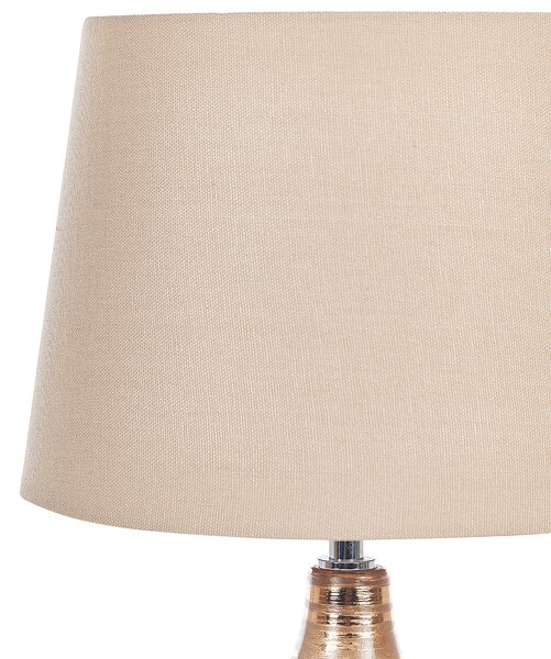 Stolní lampa WARI Keramika Zlatohnědá