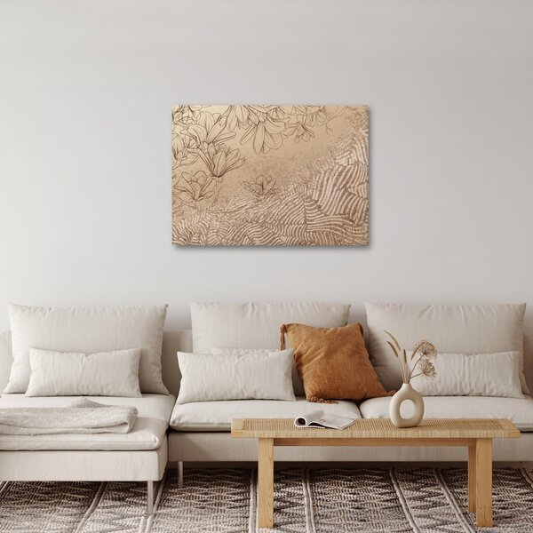 Obraz - Kreslené květy (70x50 cm)