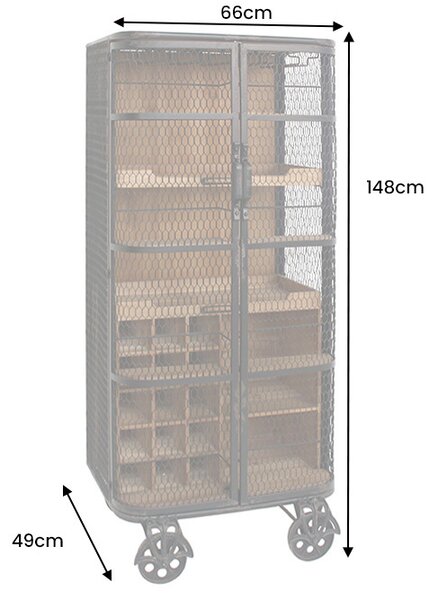 Barová skříň LOFT 145 CM masiv borovice Nábytek | Úložné prostory | Vinotéky a bary