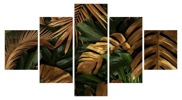 Obraz - Zlaté listy (125x70 cm)