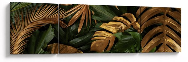 Obraz - Zlaté listy (170x50 cm)