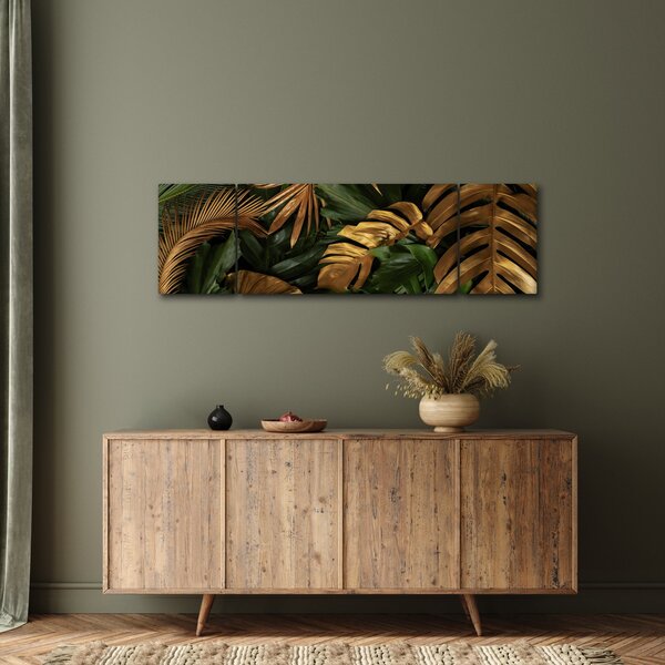 Obraz - Zlaté listy (170x50 cm)