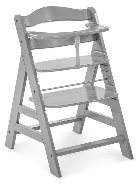 Jídelní dřevěná židlička Hauck Alpha plus, grey
