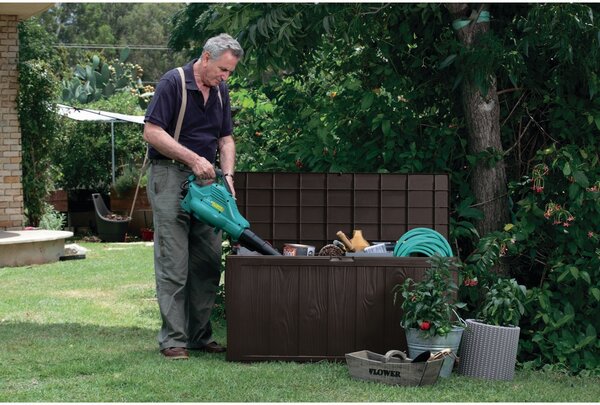 Keter Zahradní úložný box Sherwood hnědá, 270 l, 117 x 57 x 45 cm